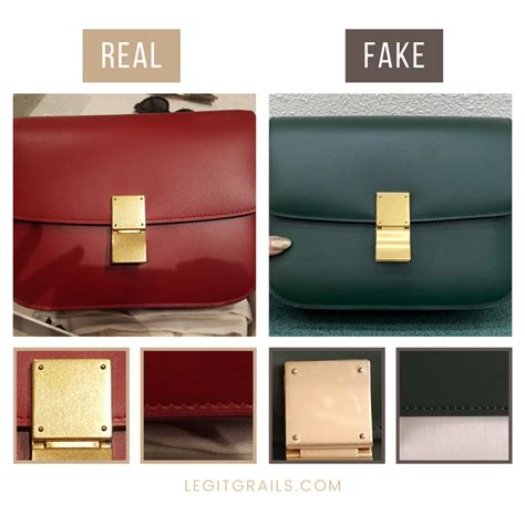 celine classic box bag real vs fake|how to find a celine bag.